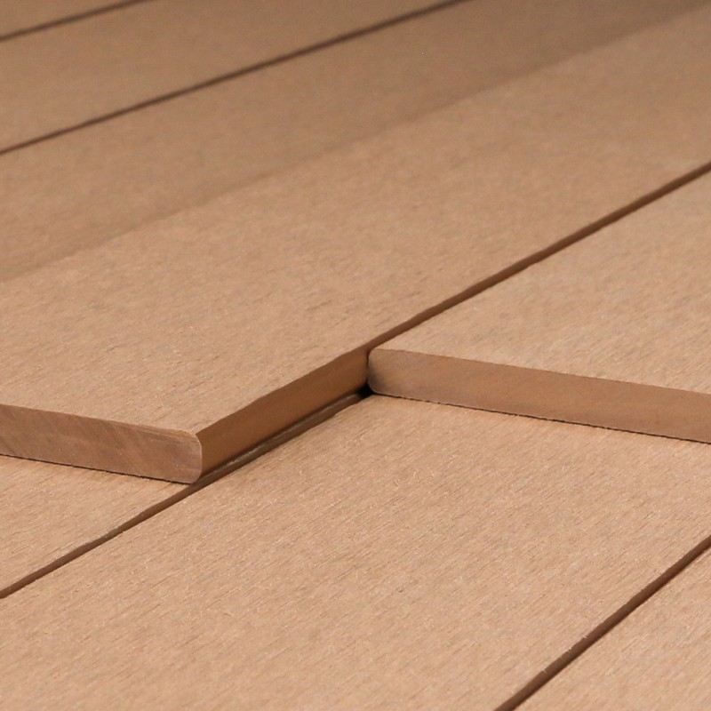 WPC Abschlussleiste 10 x 90 mm, Hellbraun
