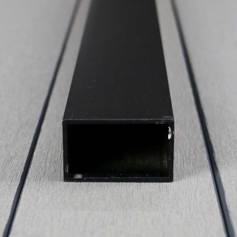 Aluminium Unterkonstruktion 30 x 50 mm, Stärke 2 mm, Schwarz