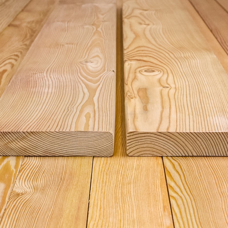 Terrassendielen glatt, 28 x 140 mm, A/B Sortierung