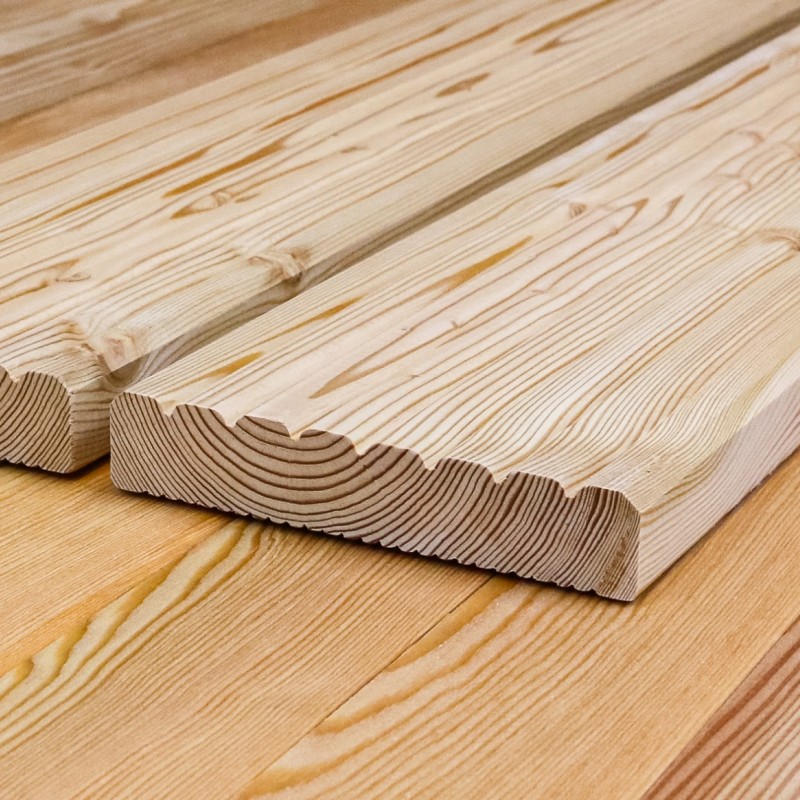 Terrassendielen grob I fein genutet, 27 x 142 mm, A/B Sortierung