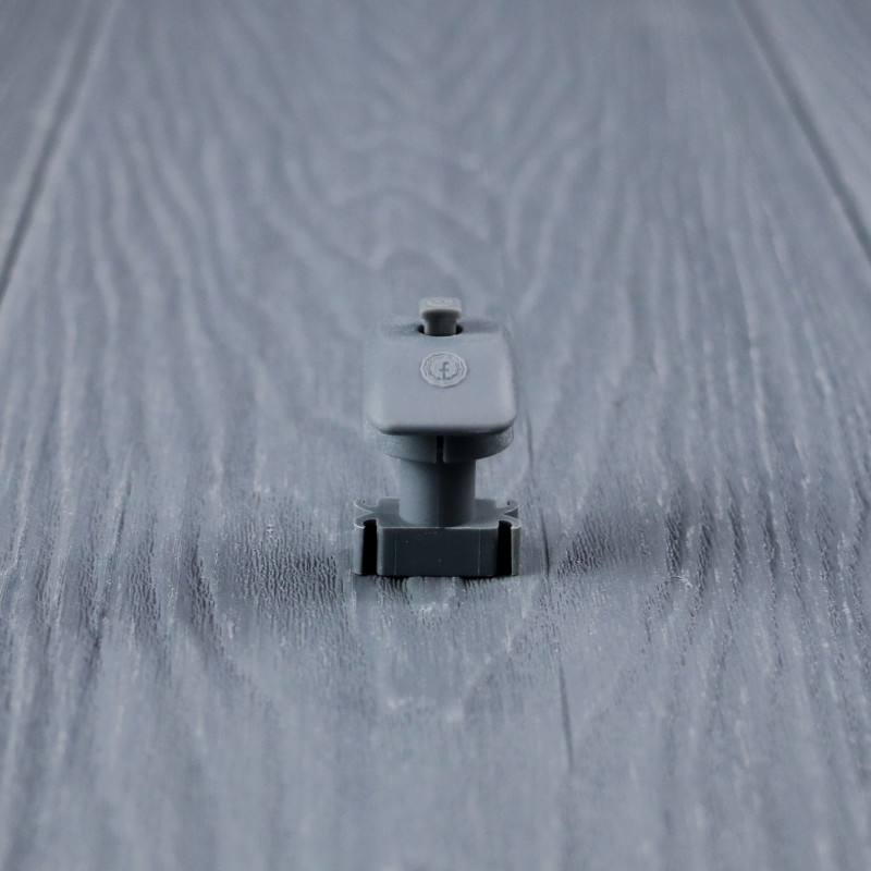 FeelingWood WPC Mittelklammer mit Klick-System, Grau