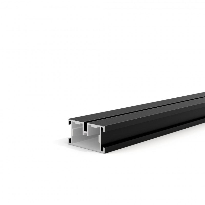 Aluminium Unterkonstruktion 45 x 23 mm, Stärke 1.6 mm, Schwarz