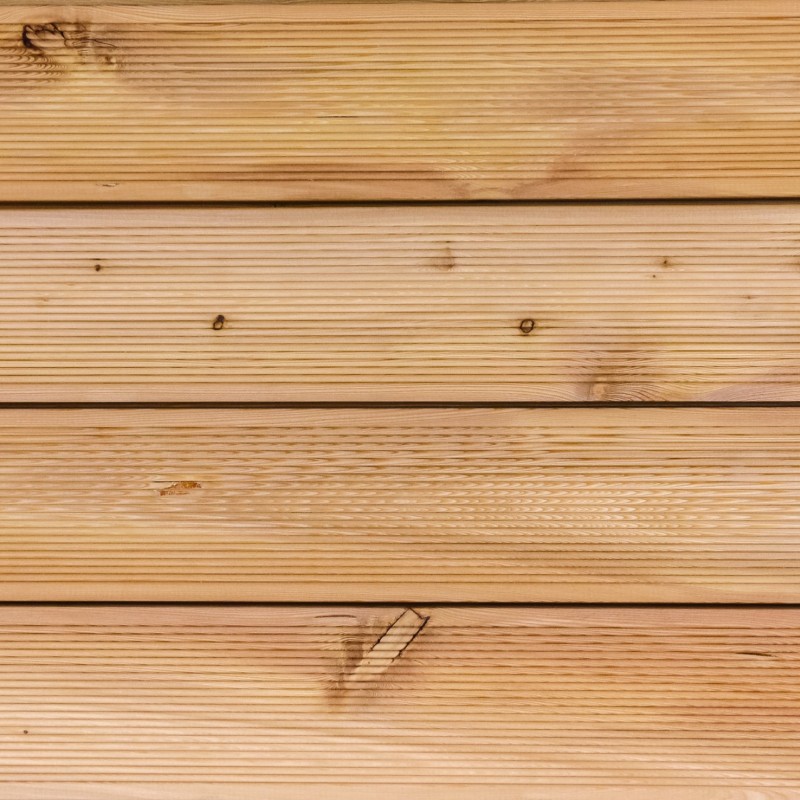 Terrassendielen geriffelt, 27 x 140 mm, B/C Sortierung.