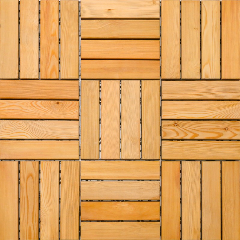 Holzfliesen, Balkon- und Terrassenfliesen, 4 GP, 310 x 310 mm, A Sortierung