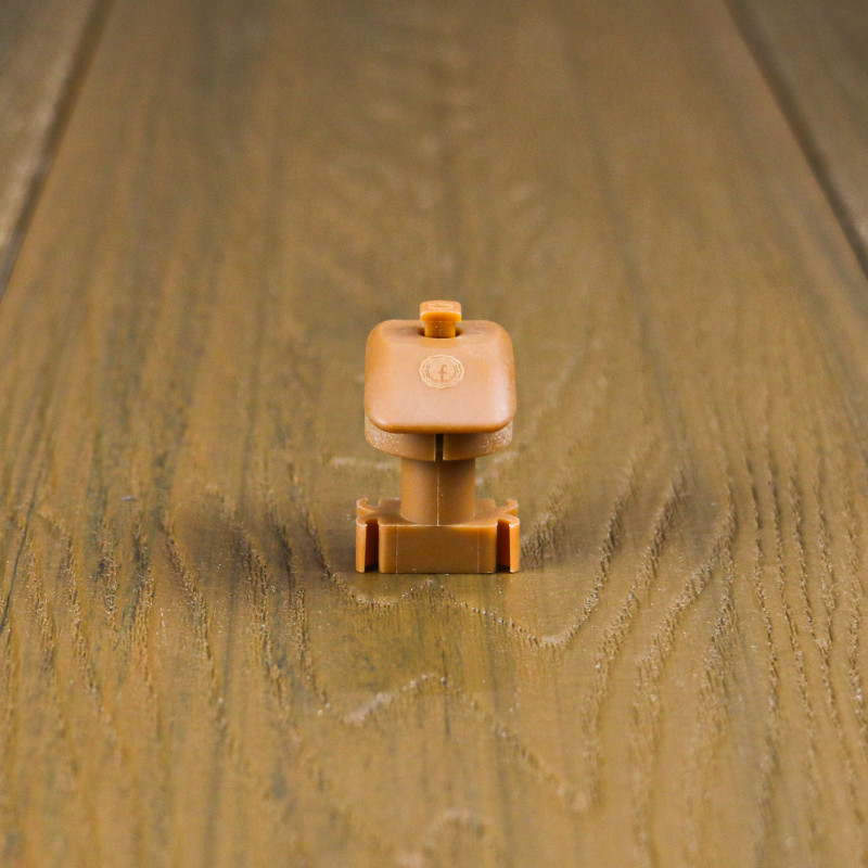 FeelingWood WPC Mittelklammer mit Klick-System, Teak