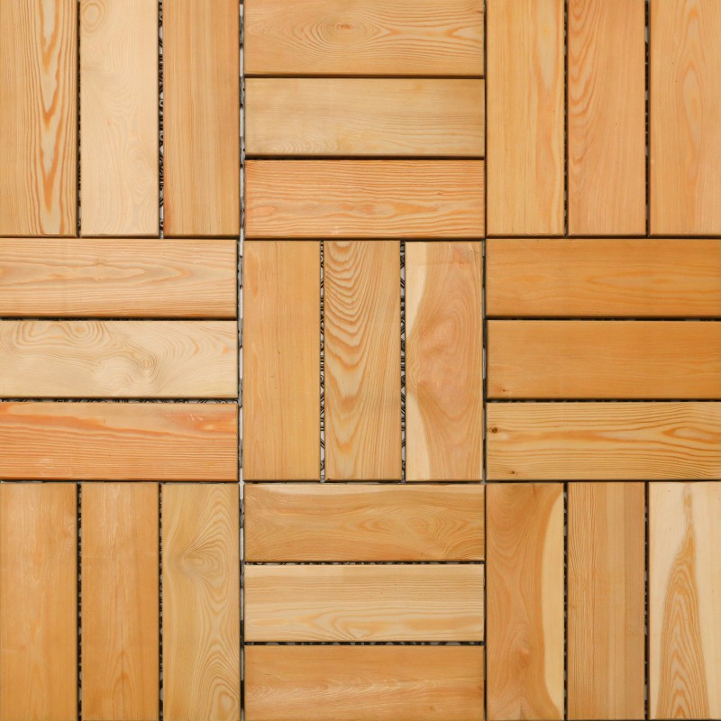 Holzfliesen, Balkon- und Terrassenfliesen, 3 GP, 310 x 310 mm, A Sortierung