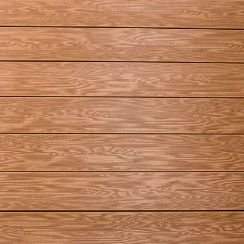 WPC Terrassendiele in Holzoptik, 25 x 148 mm, Wellenstruktur / fein, Hellbraun