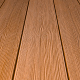 WPC Seitendiele in Holzoptik, 25 x 142 mm, Wellenstruktur, Hellbraun