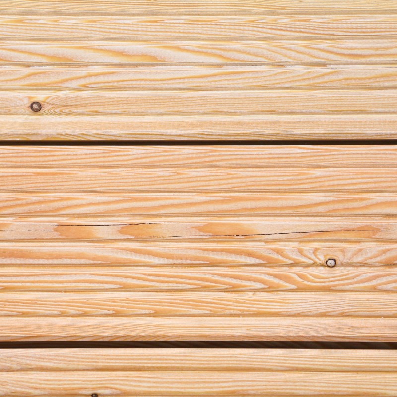 Bausatz Terrasse, Sibirische Lärche, grob genutet, 27 x 142 mm, A/B Sortierung