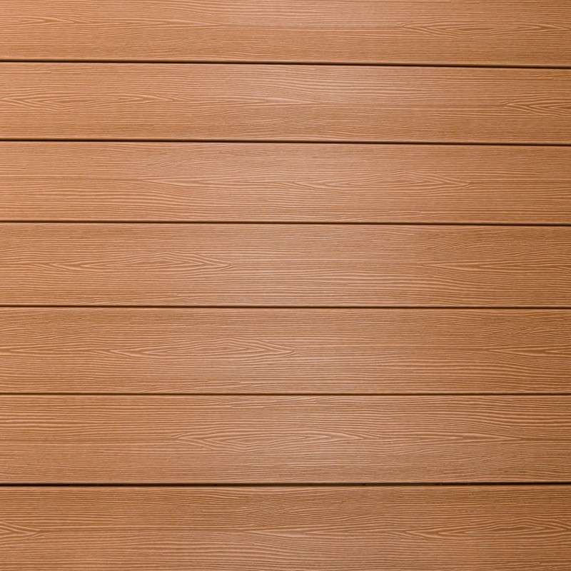 Bausatz, WPC Terrassendiele in Holzoptik, 25 x 148 mm, Wellenstruktur / fein, Hellbraun