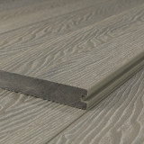 WPC Premium Terrassendiele 2. Generation, Massiv, 23 x 140 mm, Wellenstruktur / glatt, Antik