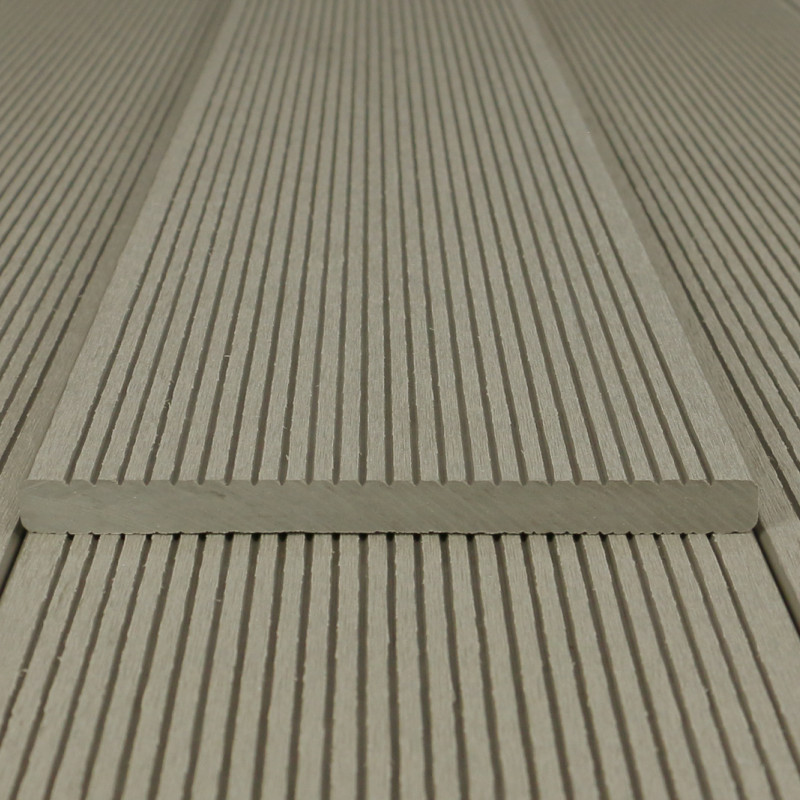 WPC Abschlussleiste in Holzoptik, 11 x 140 mm, Wellenstruktur / fein, Eiche