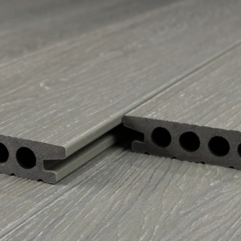 Bausatz, FeelingWood WPC Premium Terrassendiele in Holzoptik, 25 x 150 mm, Wellenstruktur, Antik