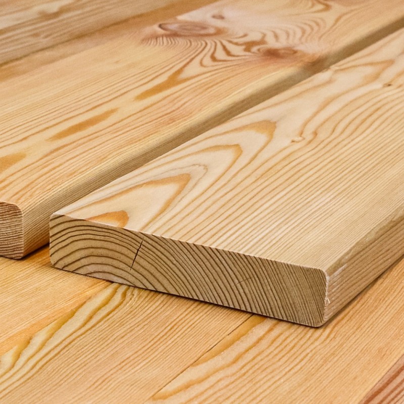 Bausatz Terrasse, Sibirische Lärche, glatt, 28 x 140 mm, B/C Sortierung