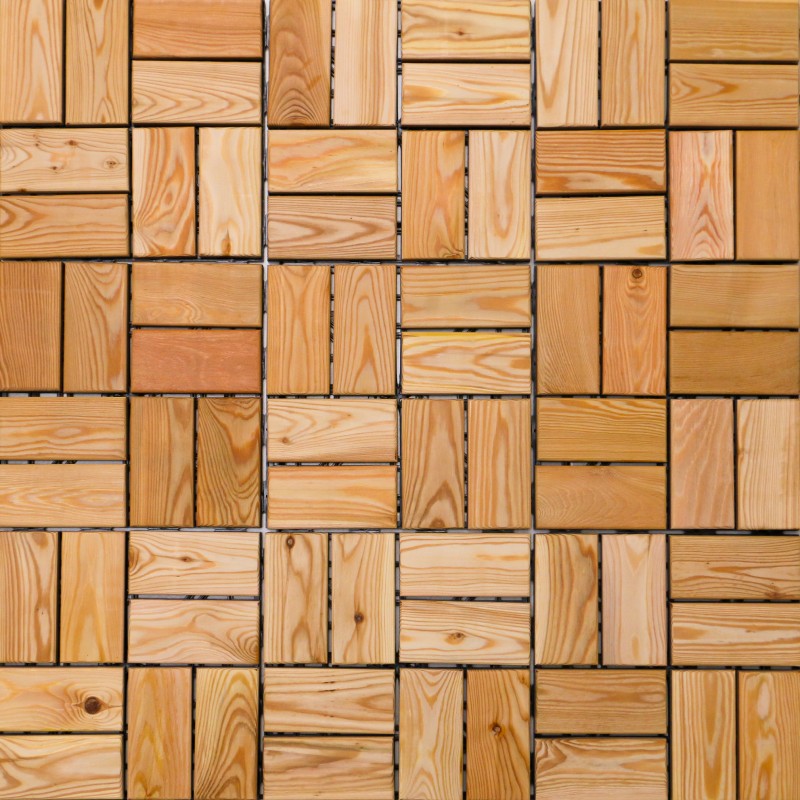 Holzfliesen, Balkon- und Terrassenfliesen, 8 GP, 310 x 310 mm, A Sortierung