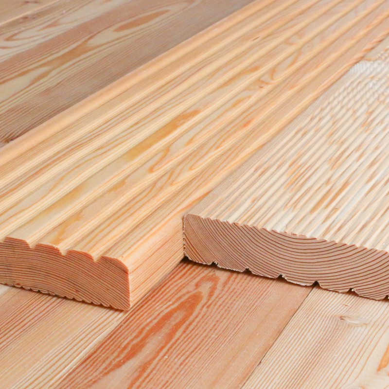 Terrassendielen grob I fein genutet, 27 x 142 mm, A/B Sortierung