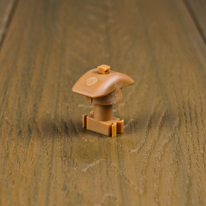 FeelingWood WPC Mittelklammer mit Klick-System, Teak