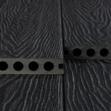 WPC Premium Terrassendiele 2. Generation, 23 x 142 mm, Wellenstruktur / glatt, Dunkelgrau