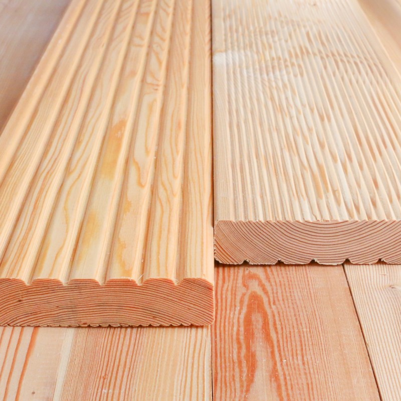 Terrassendielen grob I fein genutet, 27 x 142 mm, A/B Sortierung