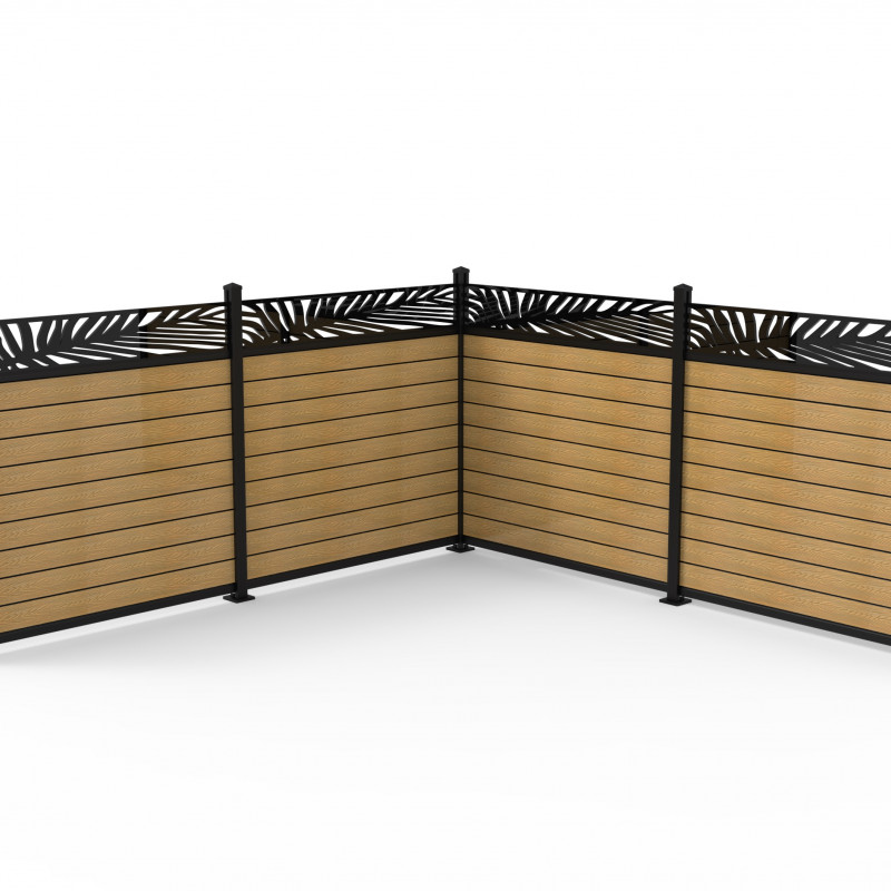 Alu-Steckprofil, Designeinsatz, Schwarz