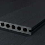 WPC Premium Terrassendiele 2. Generation, 23 x 142 mm, Wellenstruktur / glatt, Dunkelgrau