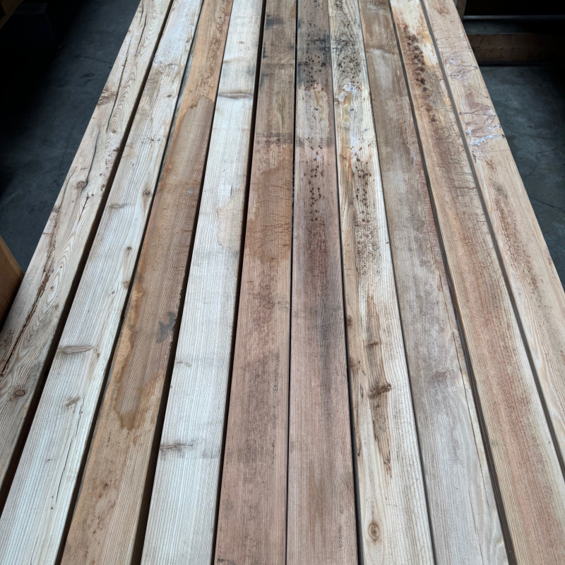Pfosten aus sibirischer Lärche, 90 x 90 mm, C Sortierung