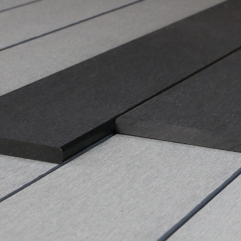 WPC Abschlussleiste 10 x 90 mm, Dunkelgrau