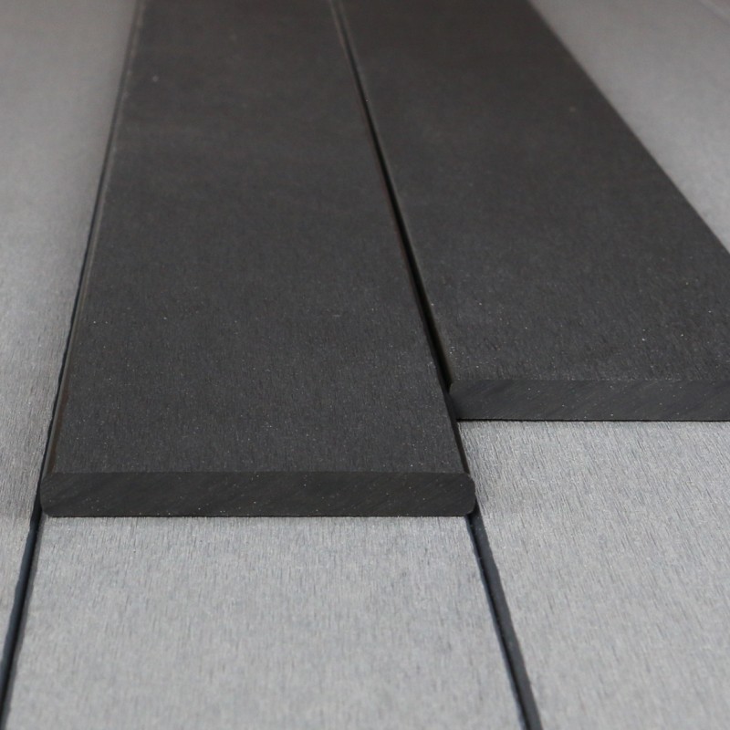 WPC Abschlussleiste 10 x 90 mm, Dunkelgrau