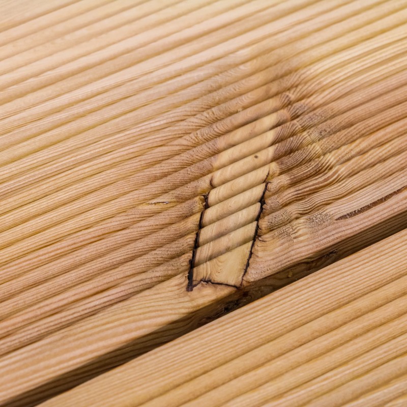 Terrassendielen geriffelt, 27 x 140 mm, A/B Sortierung