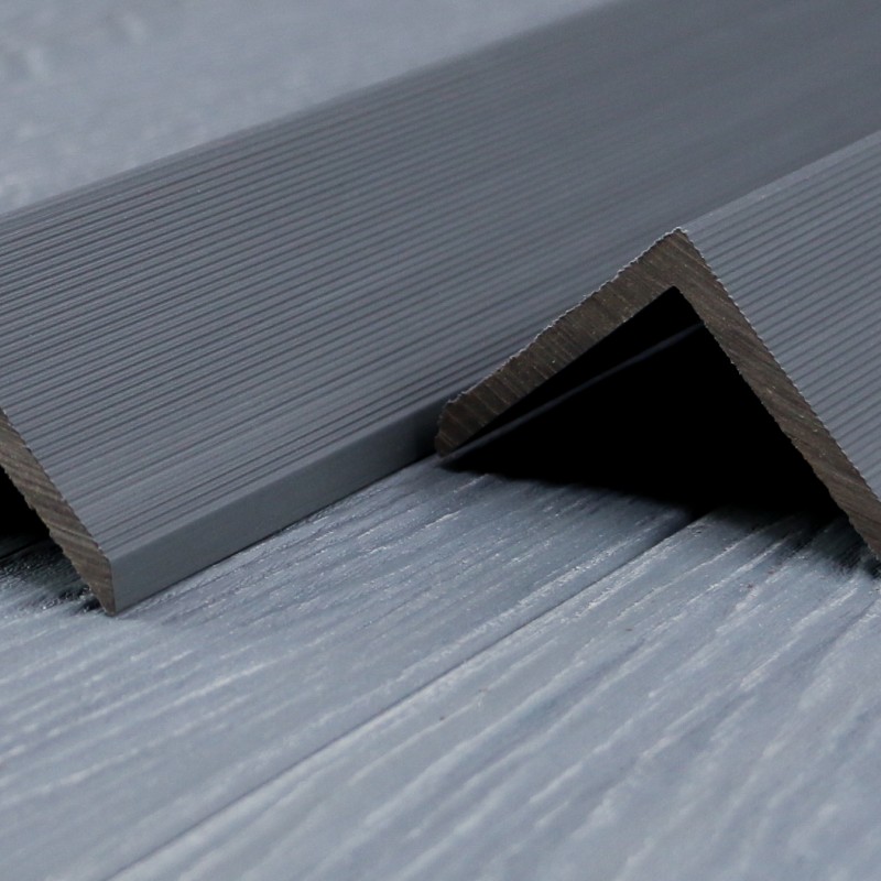 WPC Premium Abschlussleiste 2. Generation, 55 x 55 mm, Grau