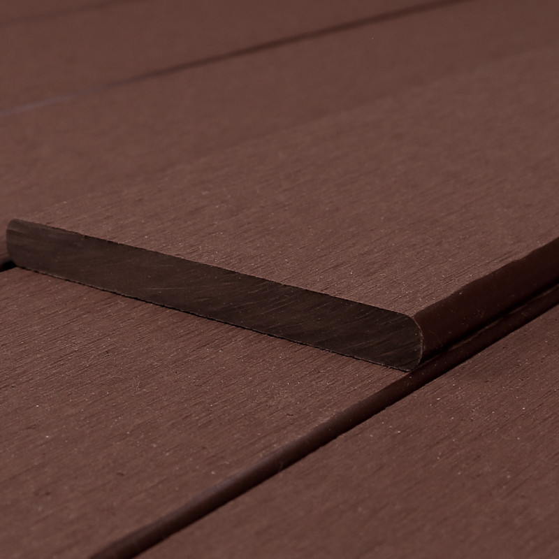 WPC Abschlussleiste 10 x 90 mm, Braun