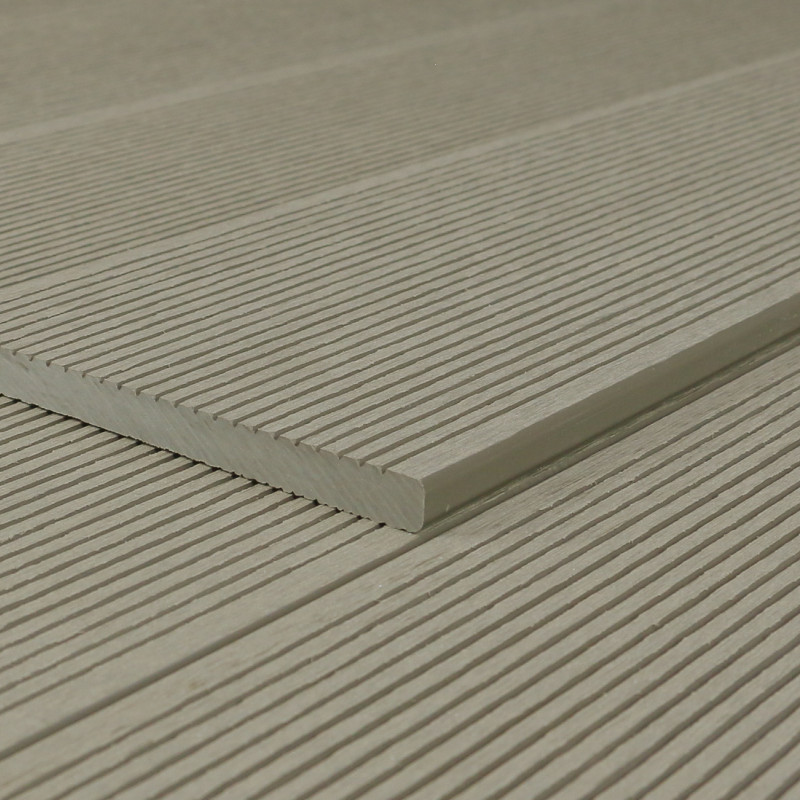 WPC Abschlussleiste in Holzoptik, 11 x 140 mm, Wellenstruktur / fein, Eiche