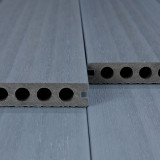 Bausatz, WPC Premium Terrassendiele 2. Generation, 23 x 142 mm, Wellenstruktur / glatt, Grau