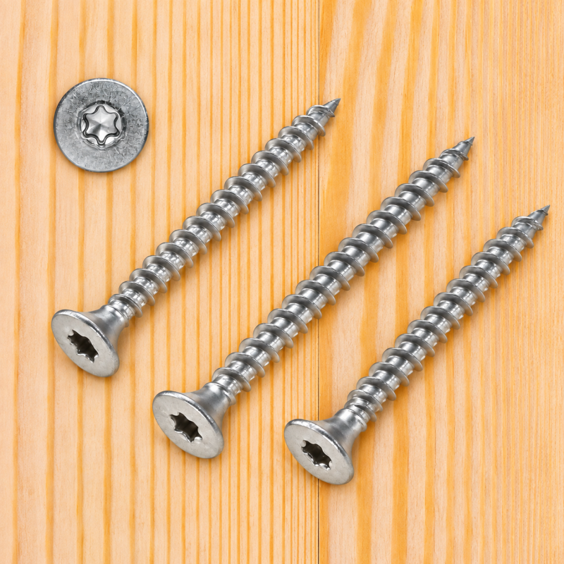 Spanplattenschrauben Edelstahl V2A, 4.5 x 50 mm, TX 25