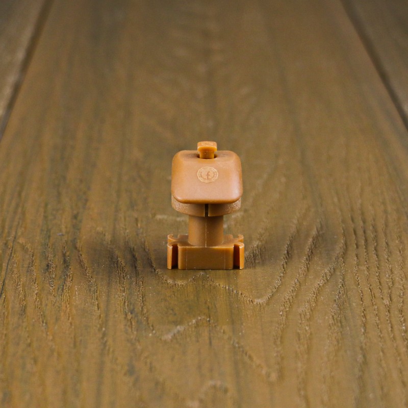 FeelingWood WPC Mittelklammer mit Klick-System, Teak