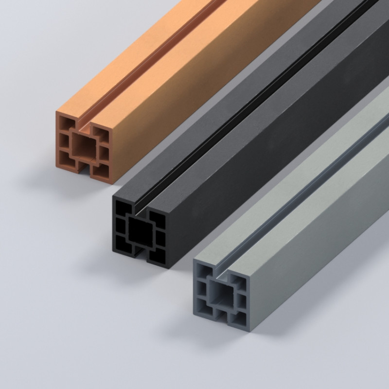 WPC-Pfosten 100 x 100 mm, Hellbraun