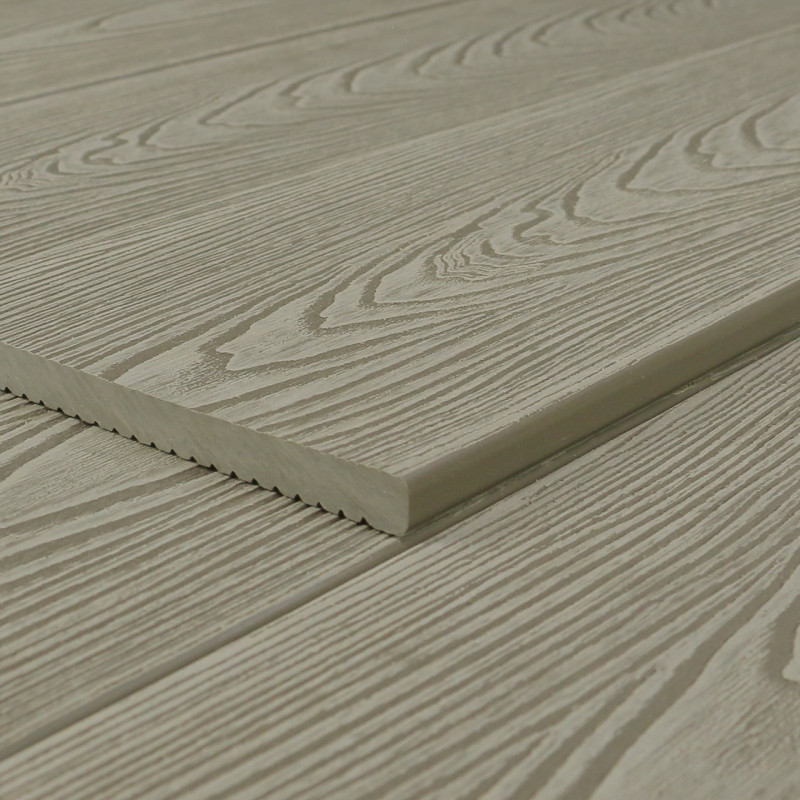 WPC Abschlussleiste in Holzoptik, 11 x 140 mm, Wellenstruktur / fein, Eiche