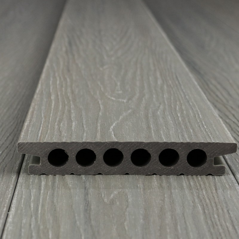 FeelingWood WPC Premium Terrassendiele in Holzoptik, 25 x 150 mm, Wellenstruktur, Antik