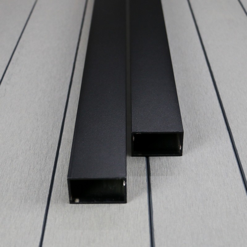 Aluminium Unterkonstruktion 30 x 50 mm, Stärke 2 mm, Schwarz