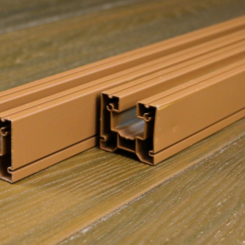 FeelingWood Aluminiumprofil Klick-System 35 x 38, Teak