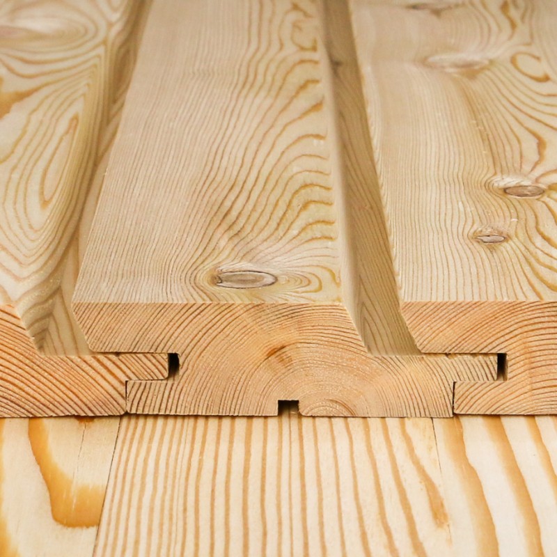 Fassadenprofil Trendliner, 27 x 96 mm, B/C Sortierung.