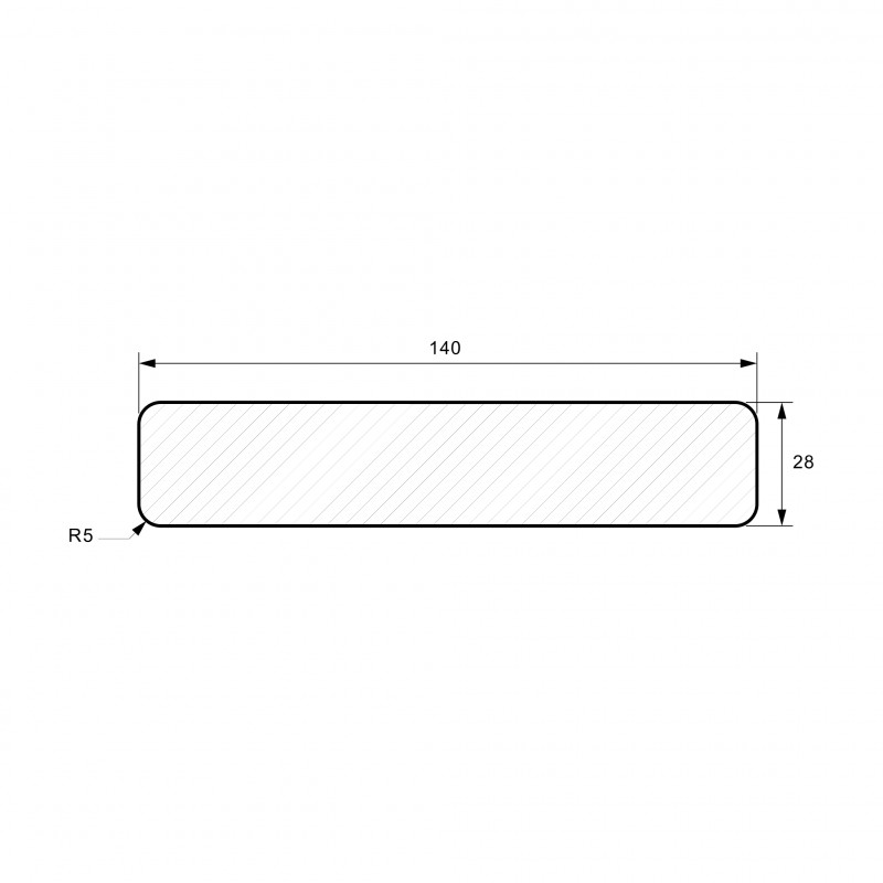 Terrassendielen glatt, 28 x 140 mm, A/B Sortierung