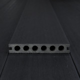 Bausatz, WPC Premium Terrassendiele 2. Generation, 23 x 142 mm, Wellenstruktur / glatt, Dunkelgrau