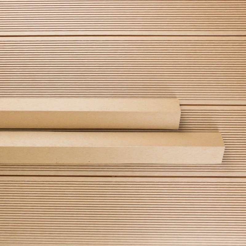 WPC Abschlussleiste 52 x 52 mm, Hellbraun