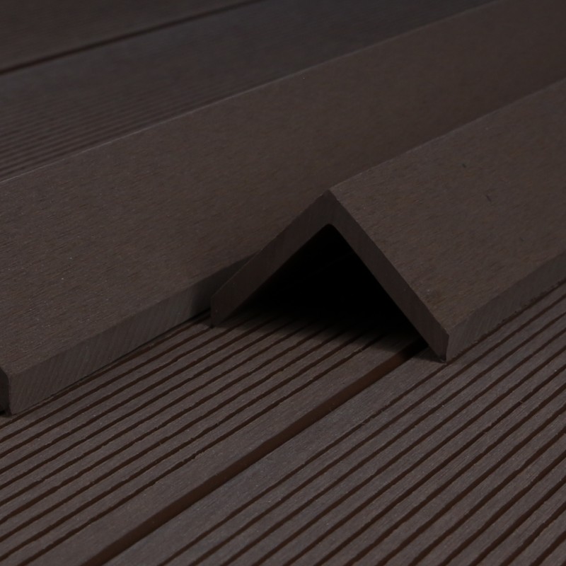 WPC Abschlussleiste 52 x 52 mm, Dunkelbraun