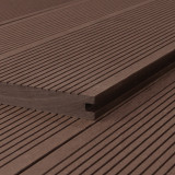 Bausatz, WPC Terrassendiele Massiv, 20 x 140 mm, glatt / fein, Braun