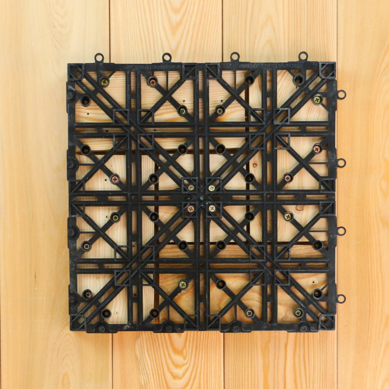 Holzfliesen, Balkon- und Terrassenfliesen, 5 GP, 310 x 310 mm, A Sortierung