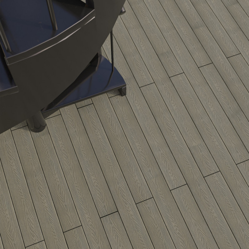 Bausatz, FeelingWood WPC Premium Terrassendiele in Holzoptik, 25 x 150 mm, Wellenstruktur, Antik